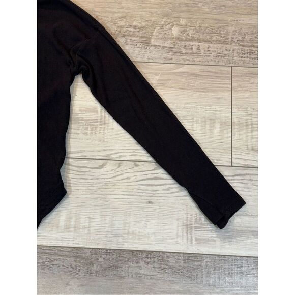 Athleta black long sleeve ribbed shirt with keyhole size XS - Picture 3 of 11